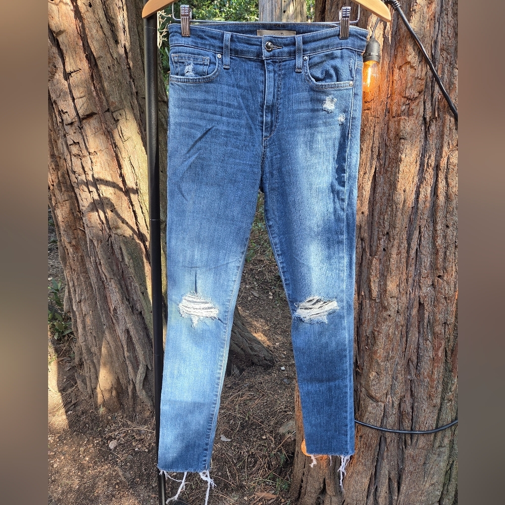 Joe's Jeans Dark Blue Distressed Skinny Jeans Size‎ 27